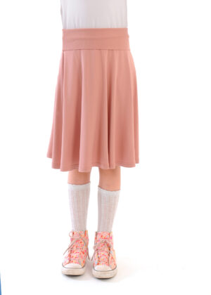 חצאית טריקו וורוד בהיר