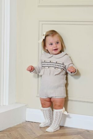 בייבי בנות- וינטג' רקמה אבן