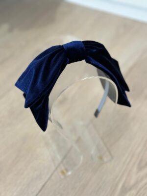 קשת קטיפה כחול - פפיון