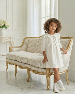 שמלת בילי פפיון לבן