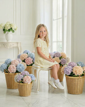 שמלת לורן פסים צהוב