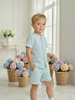 לורן פסים מנטה - חולצה