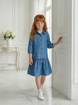 שמלת ג'ינס צווארון